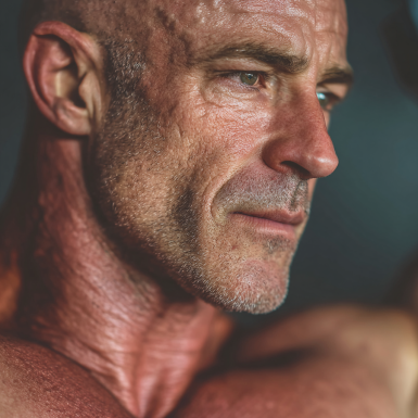 Група людей старшого віку займається йогою