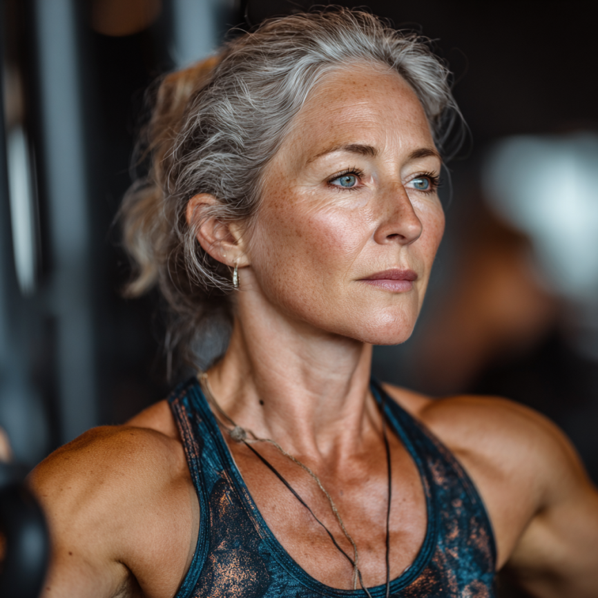 Щаслива група людей старшого віку після тренування